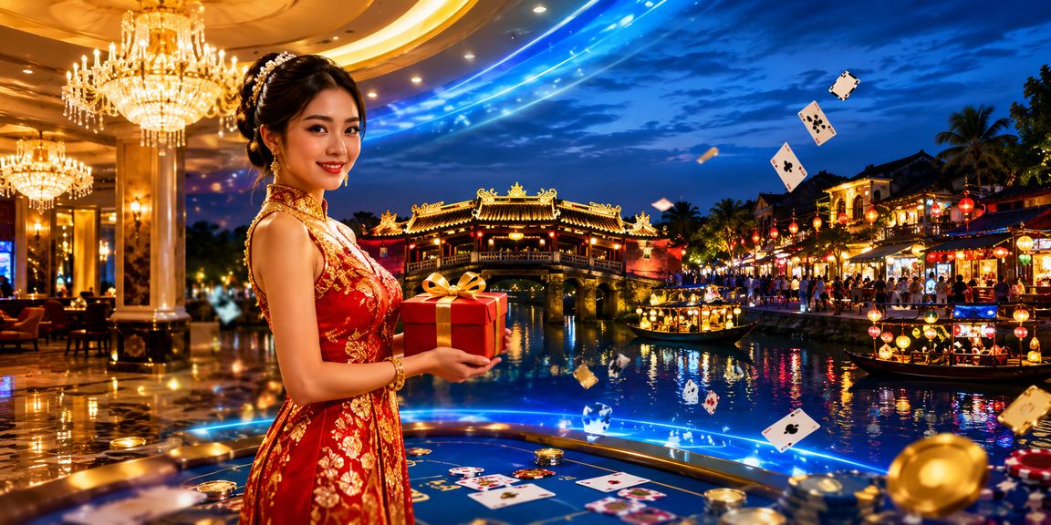 Phố đêm Hội An với không khí náo nhiệt và ánh đèn sắc thái
